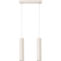 Hanglamp aan een koord LAGOS 2xGU10/10W/230V crème