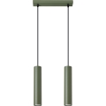 Hanglamp aan een koord LAGOS 2xGU10/10W/230V groen