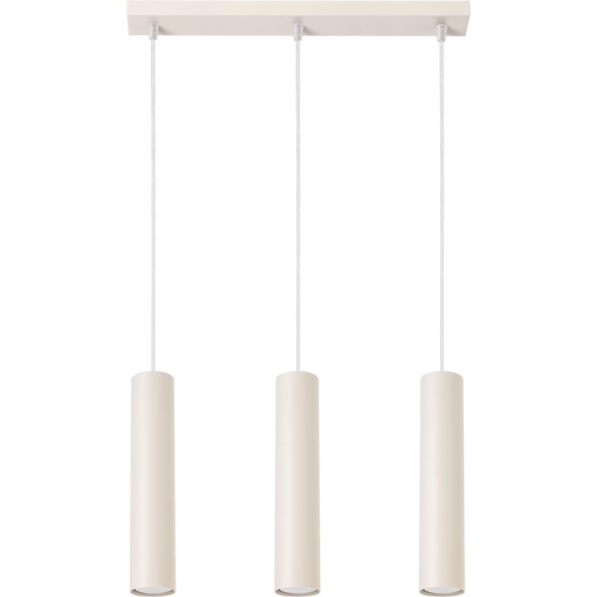 Hanglamp aan een koord LAGOS 3xGU10/10W/230V crème