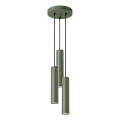 Hanglamp aan een koord LAGOS 3xGU10/10W/230V groen