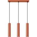 Hanglamp aan een koord LAGOS 3xGU10/10W/230V rood