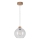Hanglamp aan een koord LAGUNA 1xE27/60W/230V eiken