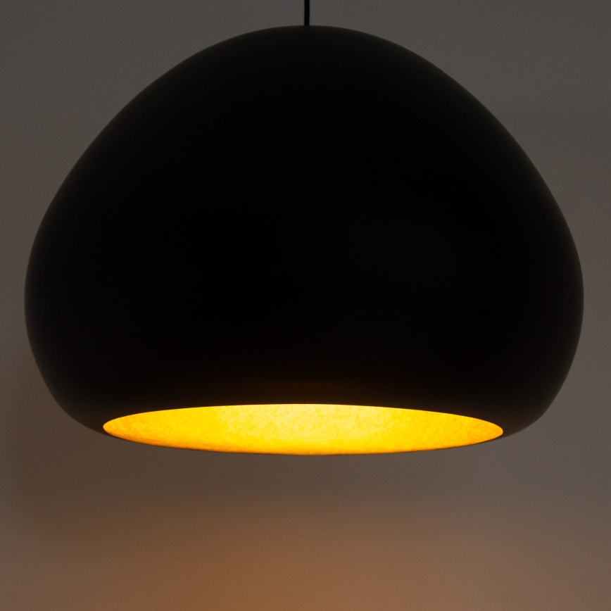 Hanglamp aan een koord LAVA 1xE27/15W/230V zwart/goud