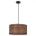 Hanglamp aan een koord LEGNO 1xE27/40W/230V diameter 30 cm bruin