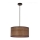 Hanglamp aan een koord LEGNO 1xE27/40W/230V diameter 30 cm bruin