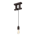 Hanglamp aan een koord LEON 1xE27/60W/230V beuken - FSC gecertificeerd