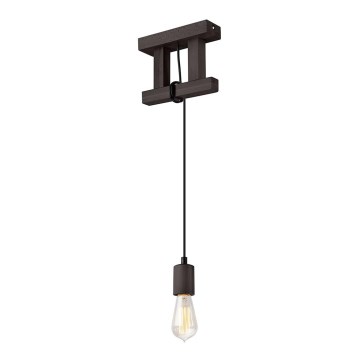 Hanglamp aan een koord LEON 1xE27/60W/230V beuken - FSC gecertificeerd