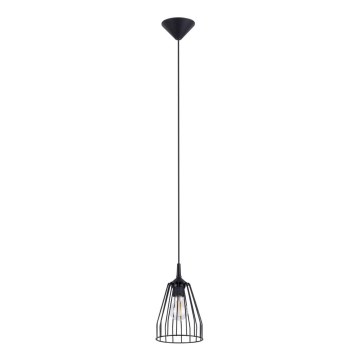 Hanglamp aan een koord LEYO 1xE27/15W/230V zwart