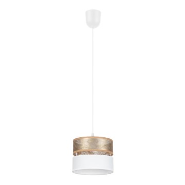 Hanglamp aan een koord LIMA 1xE27/60W/230V gouden/wit