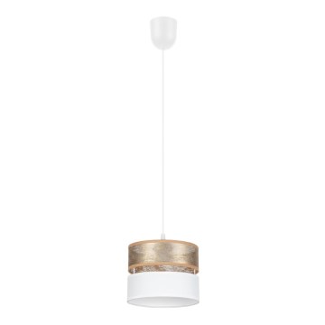 Hanglamp aan een koord LIMA 1xE27/60W/230V gouden/wit