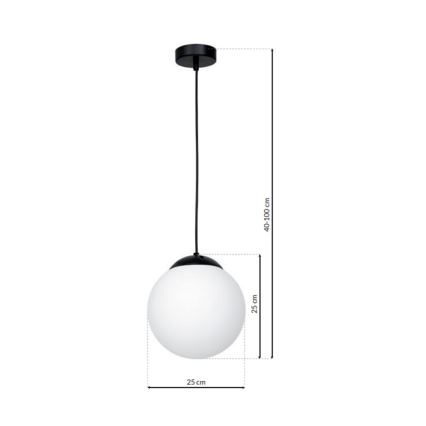Hanglamp aan een koord LIMA 1xE27/60W/230V