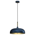 Hanglamp aan een koord LINCOLN 1xE27/60W/230V d. 35 cm blauw
