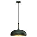 Hanglamp aan een koord LINCOLN 1xE27/60W/230V d. 35 cm groen
