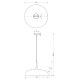 Hanglamp aan een koord LINCOLN 1xE27/60W/230V d. 35 cm zwart