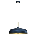 Hanglamp aan een koord LINCOLN 1xE27/60W/230V d. 45 cm blauw