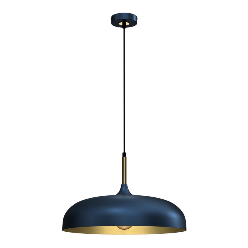 Hanglamp aan een koord LINCOLN 1xE27/60W/230V d. 45 cm blauw