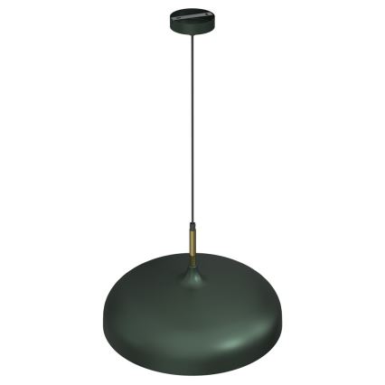 Hanglamp aan een koord LINCOLN 1xE27/60W/230V d. 45 cm groen