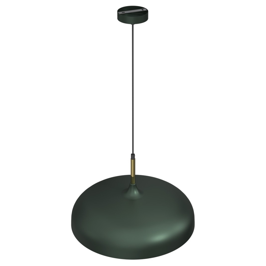 Hanglamp aan een koord LINCOLN 1xE27/60W/230V d. 45 cm groen