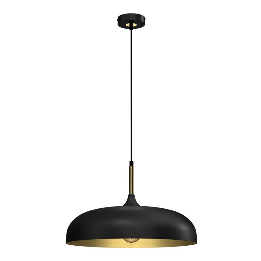 Hanglamp aan een koord LINCOLN 1xE27/60W/230V d. 45 cm zwart