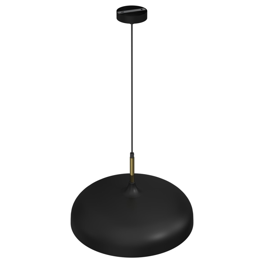 Hanglamp aan een koord LINCOLN 1xE27/60W/230V d. 45 cm zwart