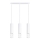 Hanglamp aan een koord LIRO 3xGU10/10W/230V wit