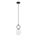 Hanglamp aan een koord LISTER 1xE14/10W/230V zwart/wit