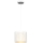 Hanglamp aan een koord LOFT SHADE 1xE27/60W/230V diameter 18 cm wit/gouden