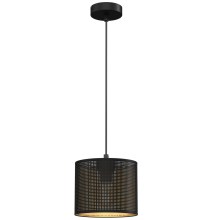 Hanglamp aan een koord LOFT SHADE 1xE27/60W/230V diameter 18 cm zwart/gouden