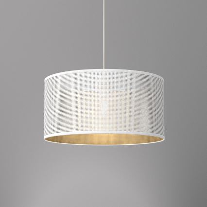 Hanglamp aan een koord LOFT SHADE 1xE27/60W/230V diameter 40 cm wit/gouden