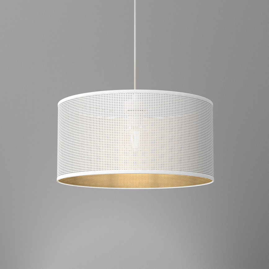 Hanglamp aan een koord LOFT SHADE 1xE27/60W/230V diameter 40 cm wit/gouden