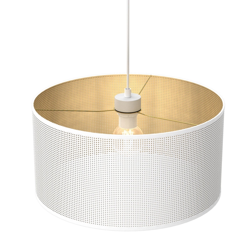 Hanglamp aan een koord LOFT SHADE 1xE27/60W/230V diameter 40 cm wit/gouden