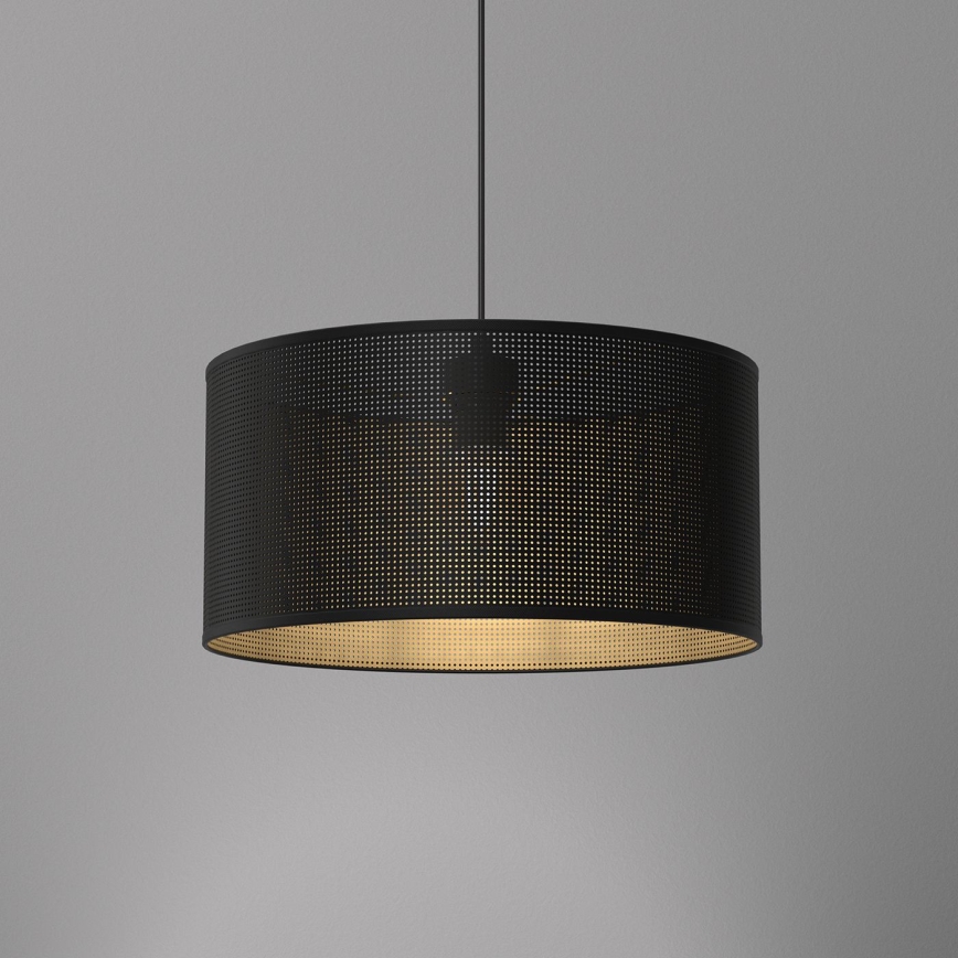 Hanglamp aan een koord LOFT SHADE 1xE27/60W/230V diameter 40 cm zwart/gouden