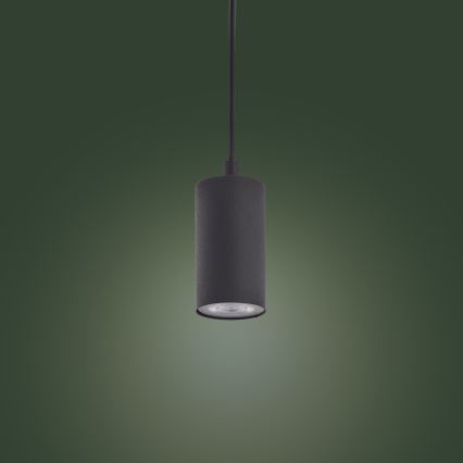 Hanglamp aan een koord LOGAN BLACK 1xGU10/10W/230V