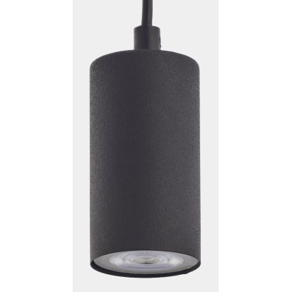 Hanglamp aan een koord LOGAN BLACK 1xGU10/10W/230V