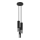 Hanglamp aan een koord LOOPEZ 3xGU10/10W/230V rond zwart/glanzend chroom