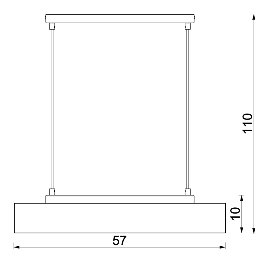Hanglamp aan een koord MAISON 3xGU10/8W/230V bruin/eiken