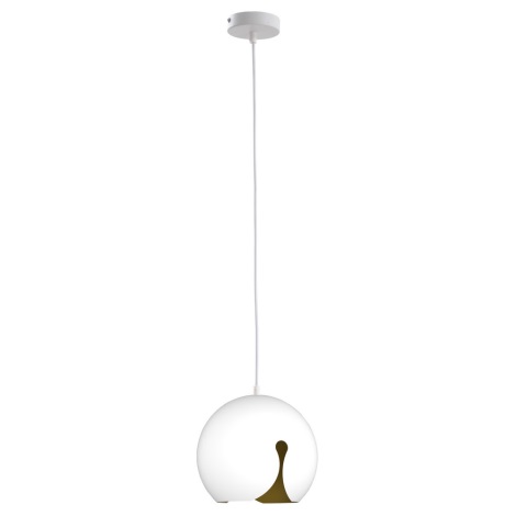 Hanglamp aan een koord MALAG 1xE27/60W/230V wit