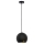 Hanglamp aan een koord MALAG 1xE27/60W/230V zwart