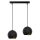 Hanglamp aan een koord MALAG 2xE27/60W/230V zwart