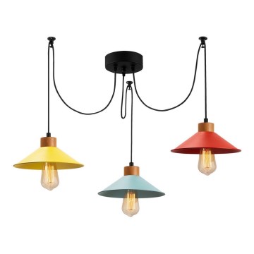 Hanglamp aan een koord MANAVGAT 3xE27/100W/230V spin