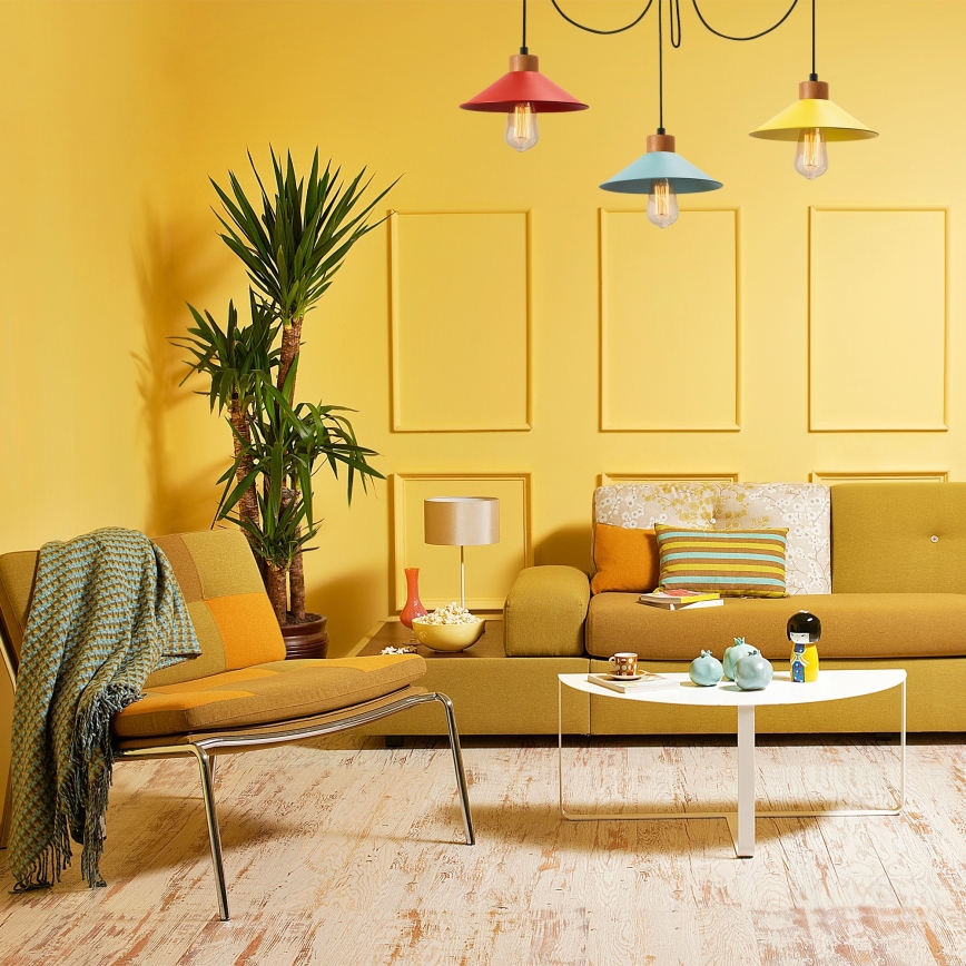 Hanglamp aan een koord MANAVGAT 3xE27/100W/230V spin