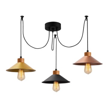 Hanglamp aan een koord MANAVGAT 3xE27/40W/230V spin