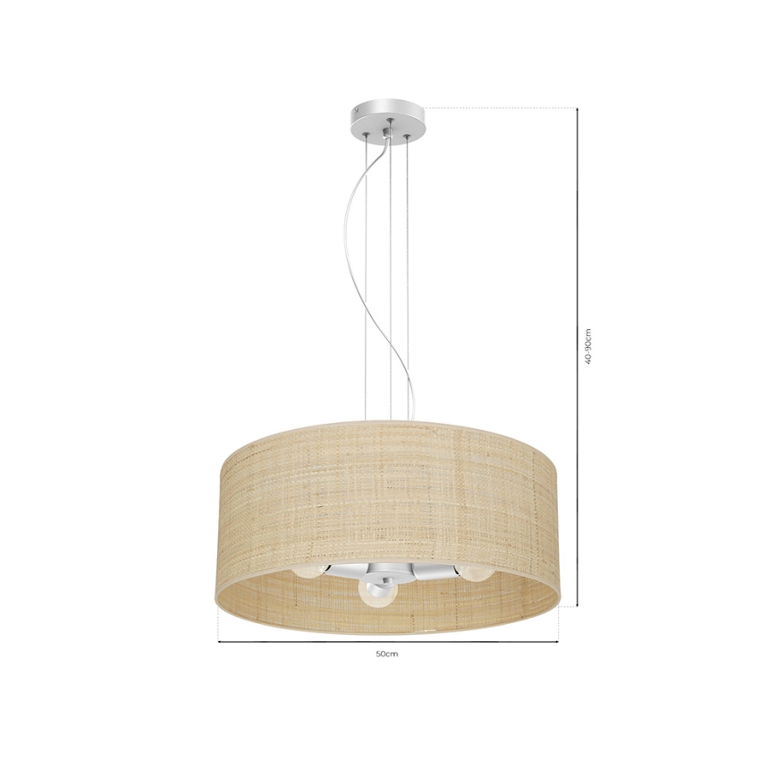 Hanglamp aan een koord MARSHALL 3xE27/60W/230V