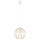 Hanglamp aan een koord MATT 1xE27/60W/230V wit/gouden
