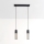 Hanglamp aan een koord MELODY 2xE27/15W/230V zwart