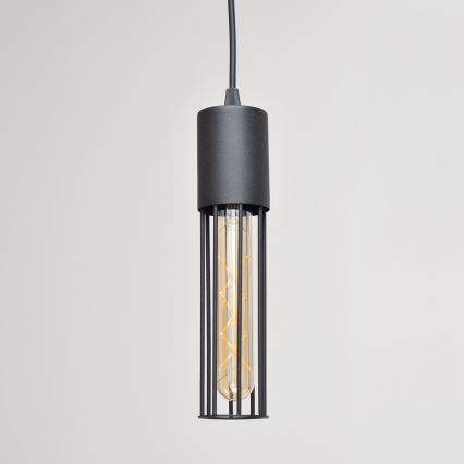 Hanglamp aan een koord MELODY 2xE27/15W/230V zwart