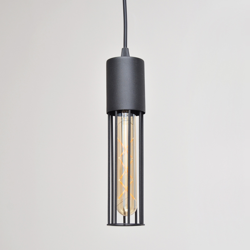 Hanglamp aan een koord MELODY 2xE27/15W/230V zwart