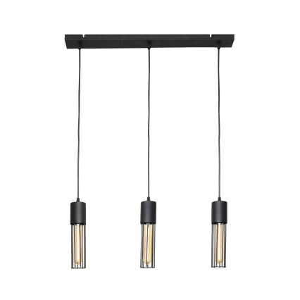 Hanglamp aan een koord MELODY 3xE27/15W/230V zwart