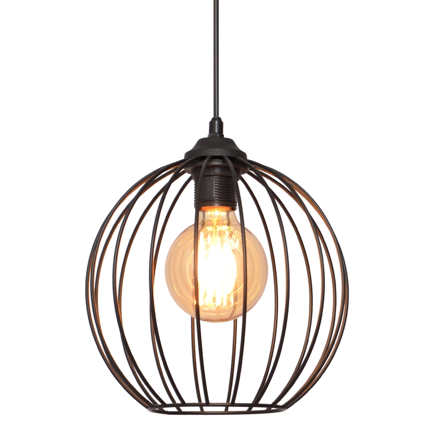 Hanglamp aan een koord MERCURE 1xE27/15W/230V diameter 24 cm zwart