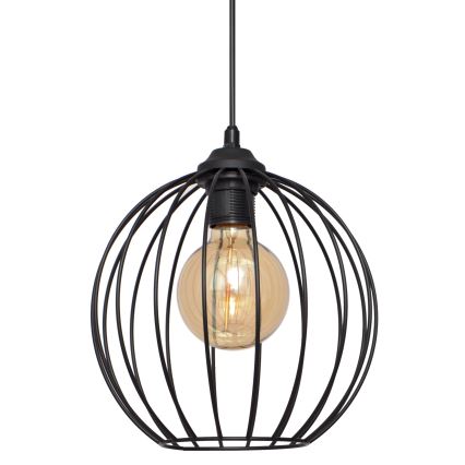 Hanglamp aan een koord MERCURE 1xE27/15W/230V diameter 24 cm zwart